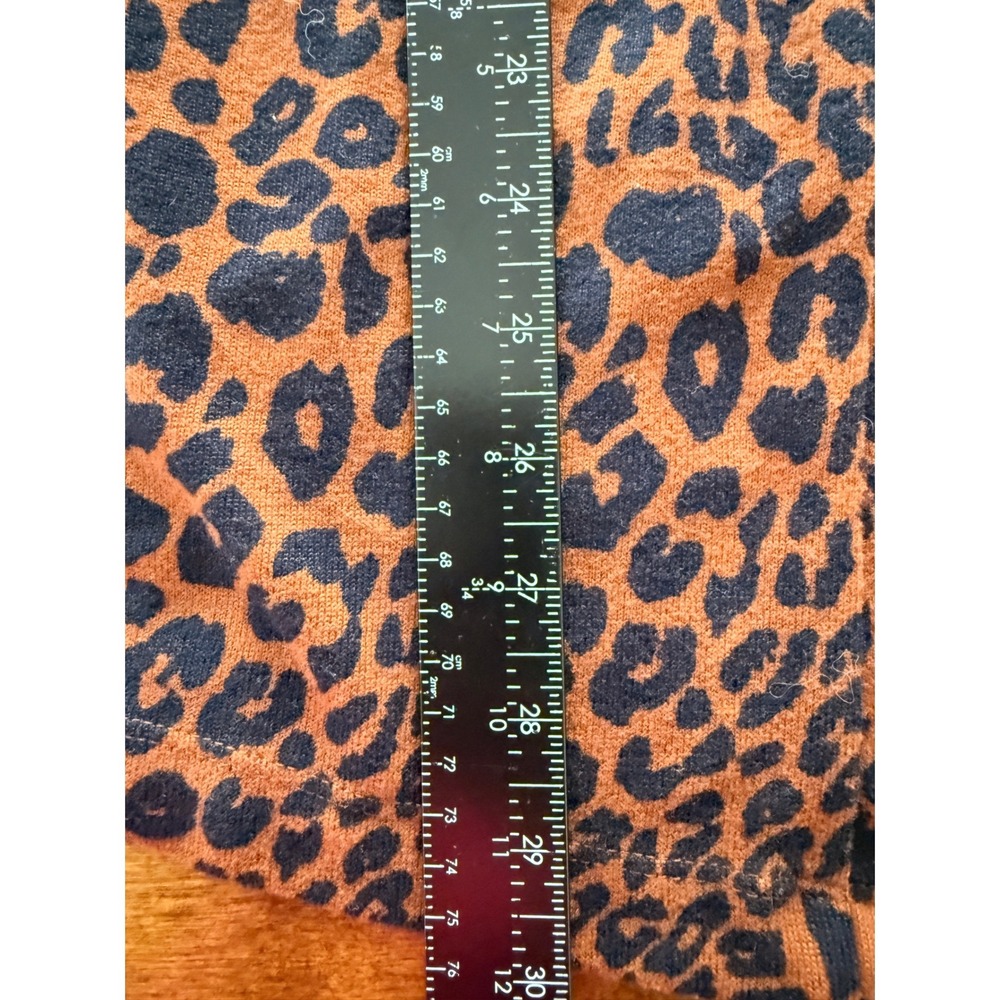 Sanctuary Cardigan Womens M Rust Orange Leopard Open Front XT9076D26JB1R - Picture 6 of 6